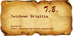 Teichner Brigitta névjegykártya